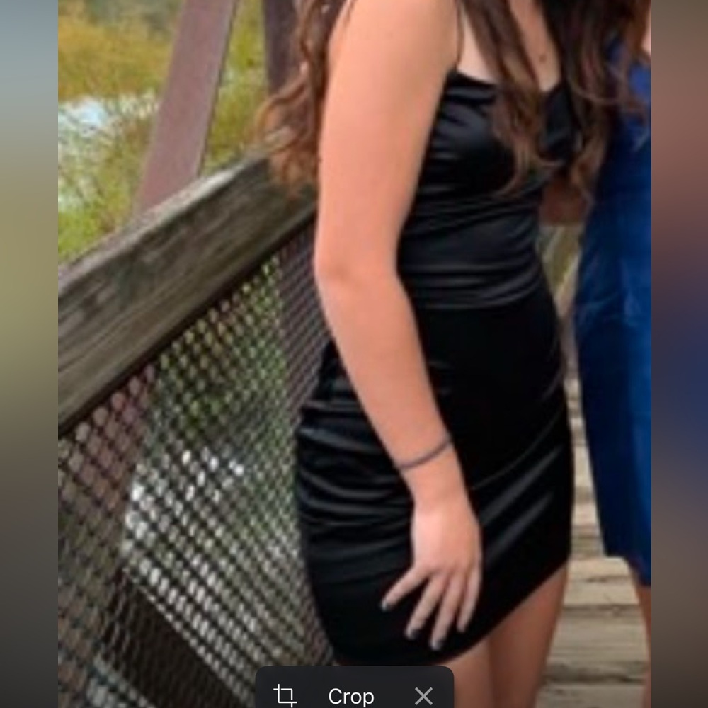Black mini dress
